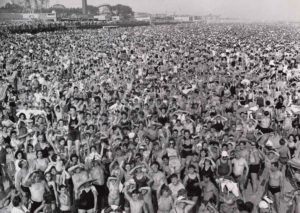 crowded beach