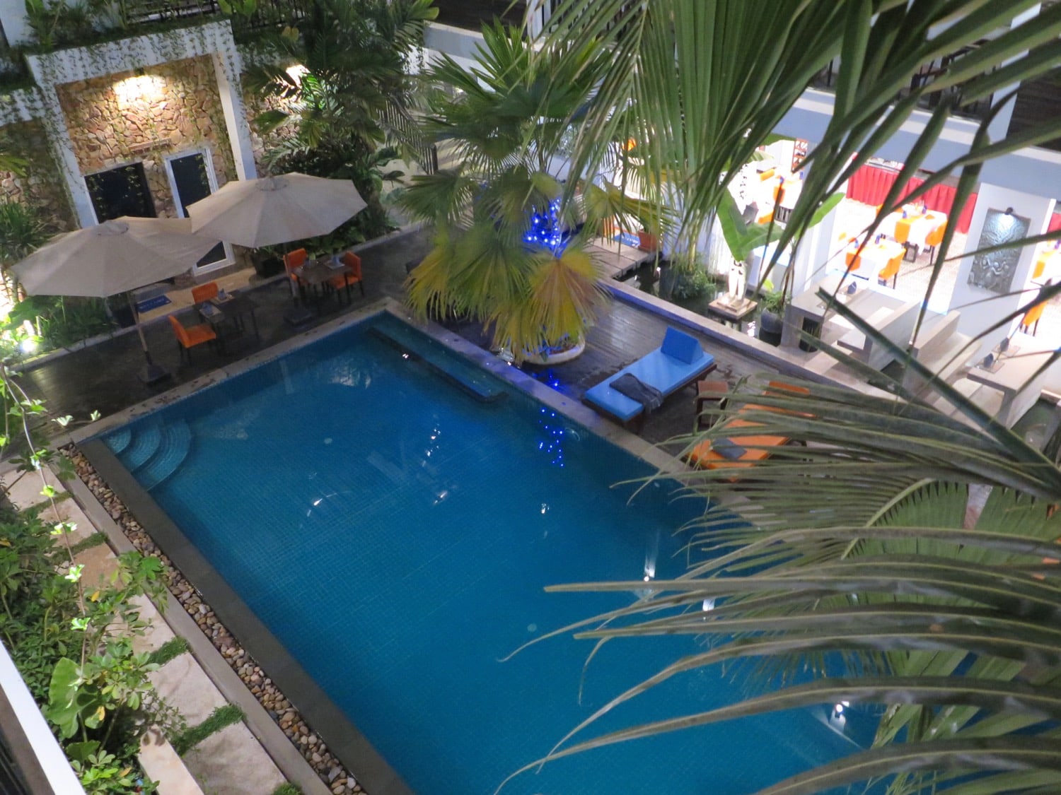 eOcambo resort swimming pool siem reap naturebels