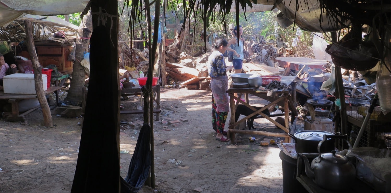 farmer family wood carving battambang naturebels