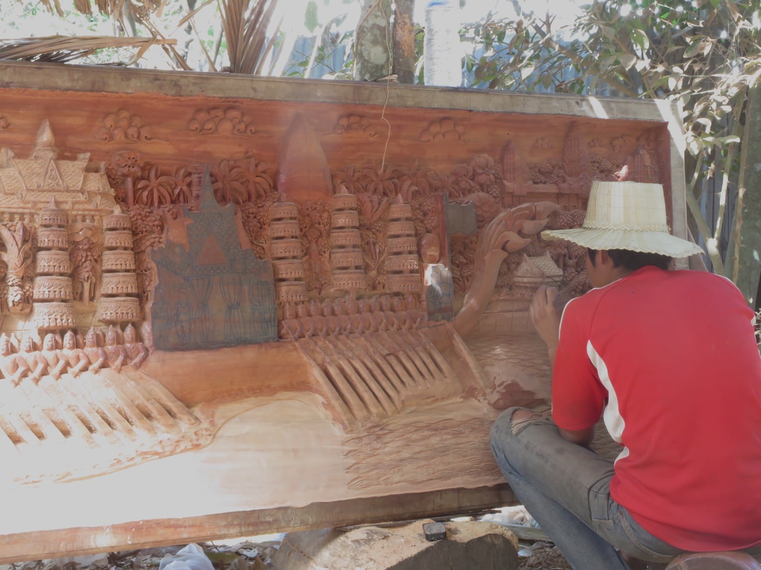wood carving battambang naturebels
